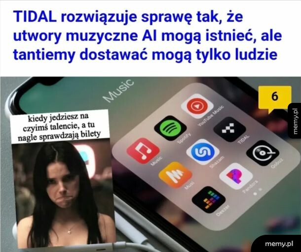 Smartfon z aplikacjami i zdjęcie kobiety z niezadowoloną miną.