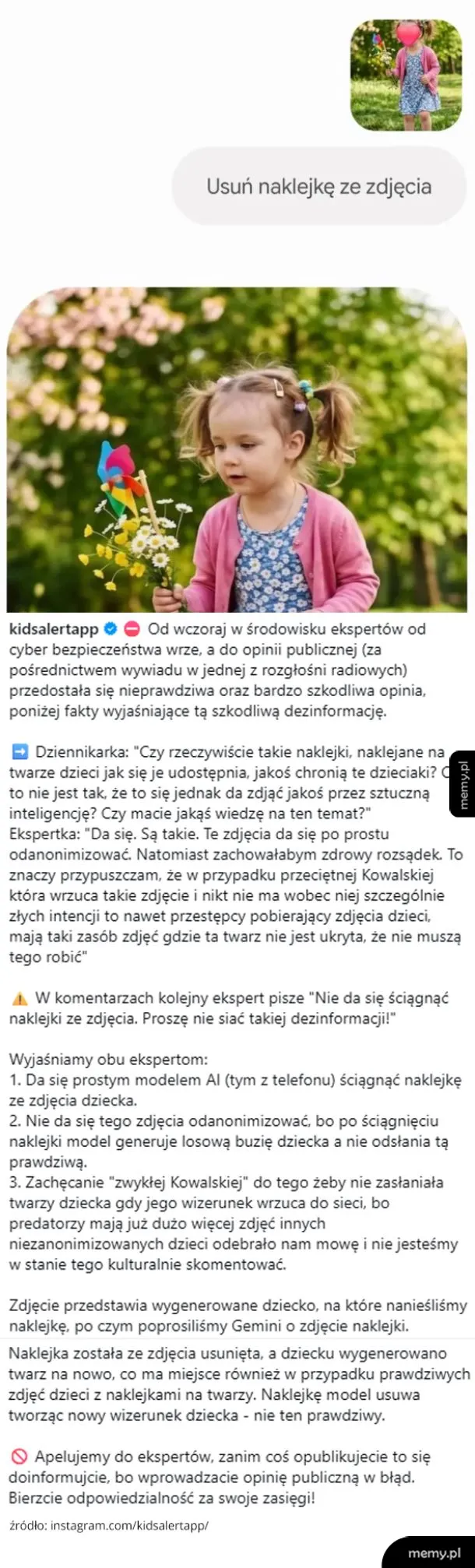 Dziewczynka w różowej sukience trzyma kwiaty na tle zieleni.