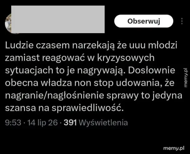 Jedyna szansa na sprawiedliwość