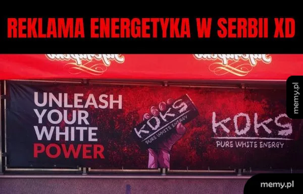 Reklama energetyka z hasłami o białej energii.