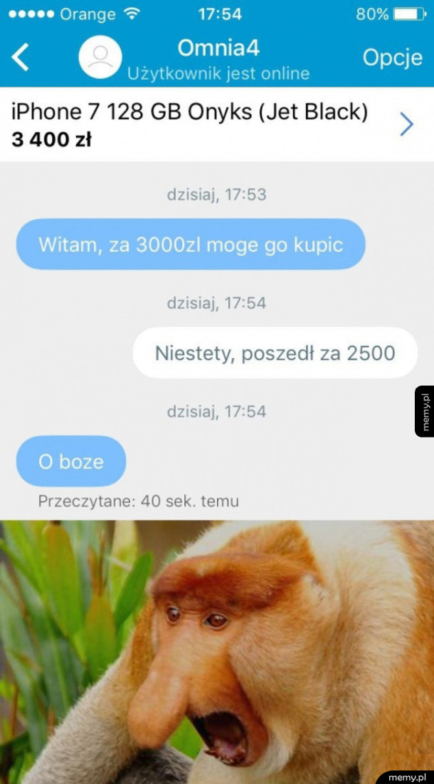 Taka okazja uciekła