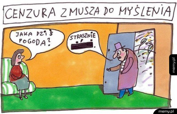 Cenzura daje do myślenia