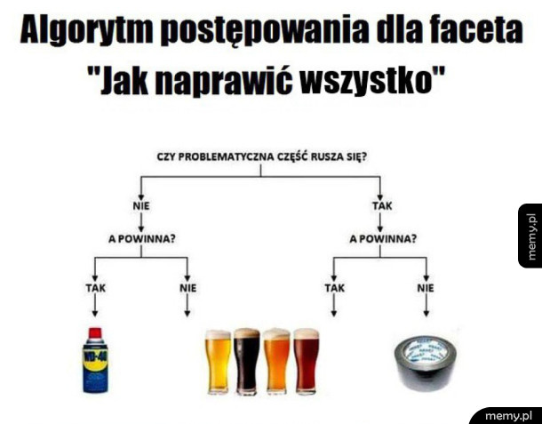 Algorytm postępowania faceta