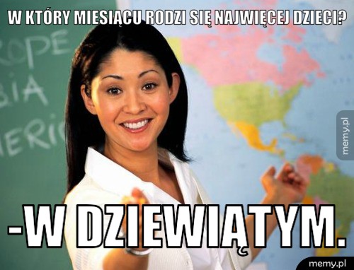  W który miesiącu rodzi się najwięcej dzieci?