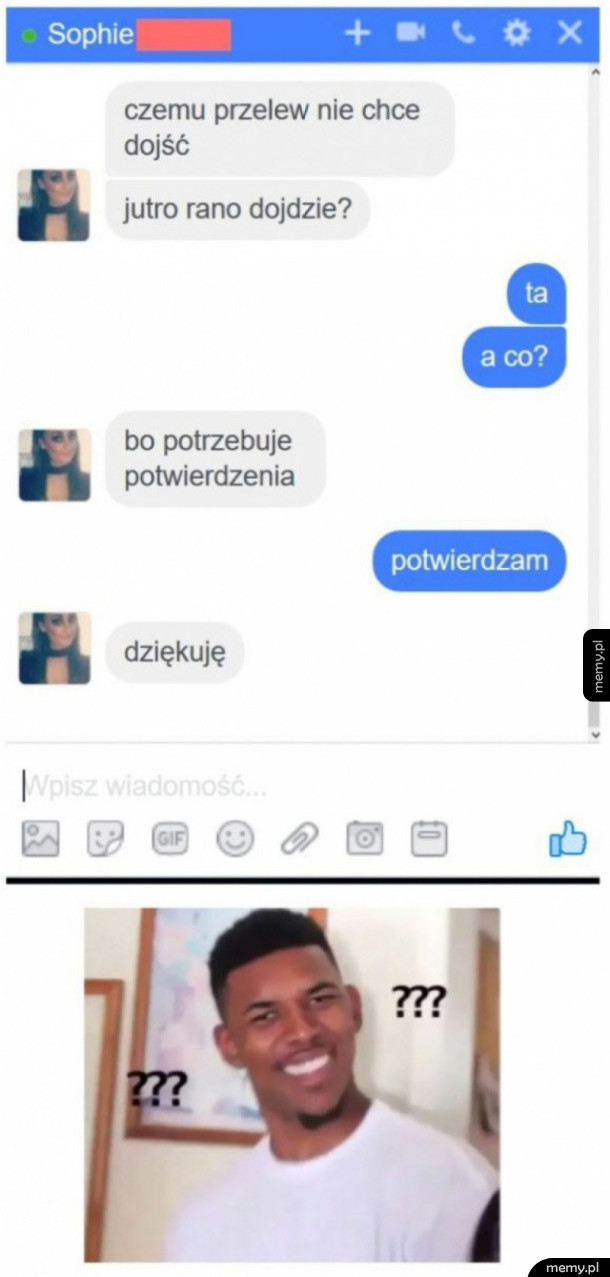 Czemu przelew nie chce dojść?