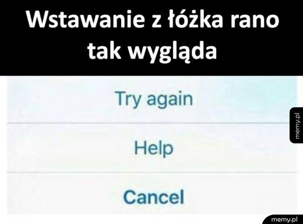 Wstawanie z łóżka