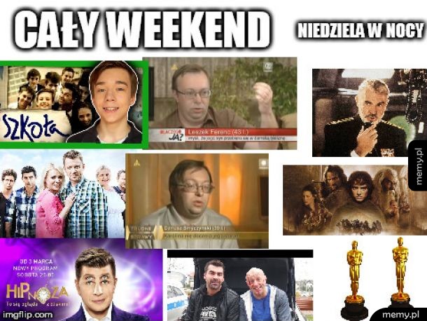 Polska telewizja w weekend