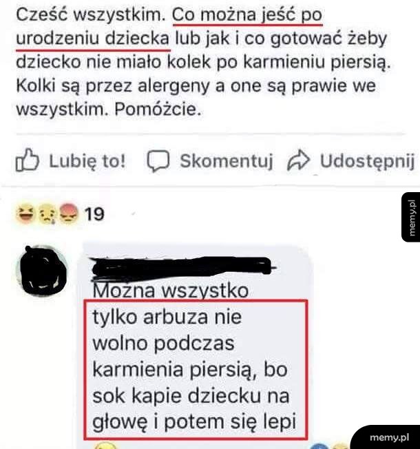 Co można jeść po urodzeniu dziecka