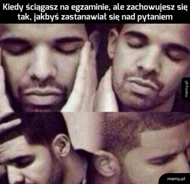 Kiedy ściągasz na egzaminie