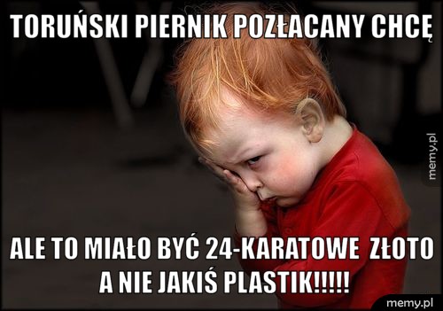 Toruński piernik pozłacany chcę ale to miało być 24-karatowe  złoto a nie jakiś plastik!!!!!