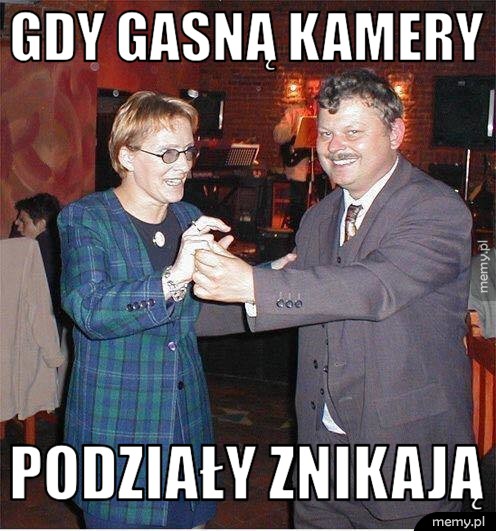 Gdy gasną kamery podziały znikają