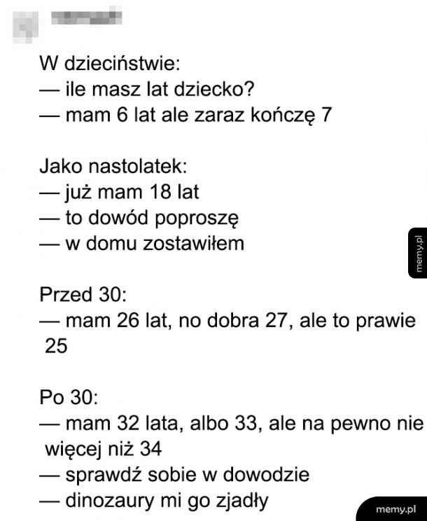 Z wiekiem wszystko się zmienia