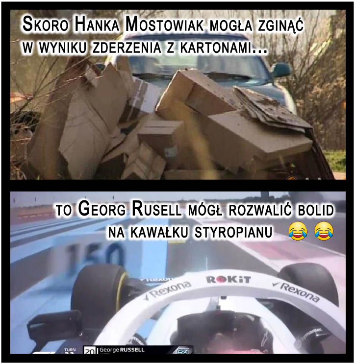 Kartony Hanki i styropian Georga