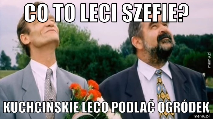 Co to leci szefie? kuchcińskie leco podlać ogródek