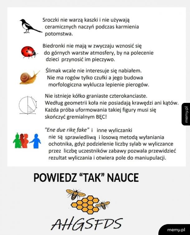 Garść nauki na dziś