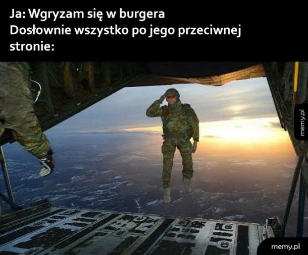 Jedzenie burgera