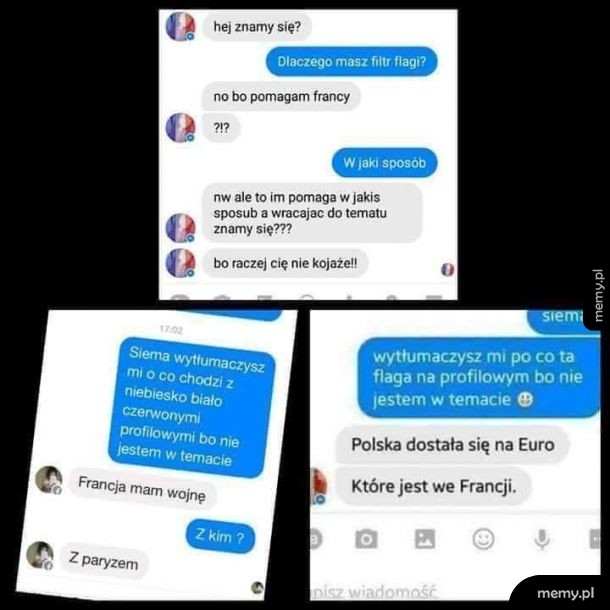 Flaga Francji na profilowym