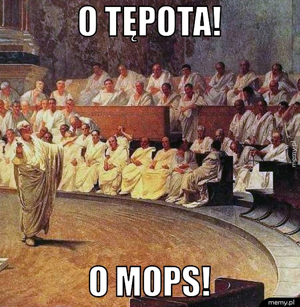 O tępota! o mops!