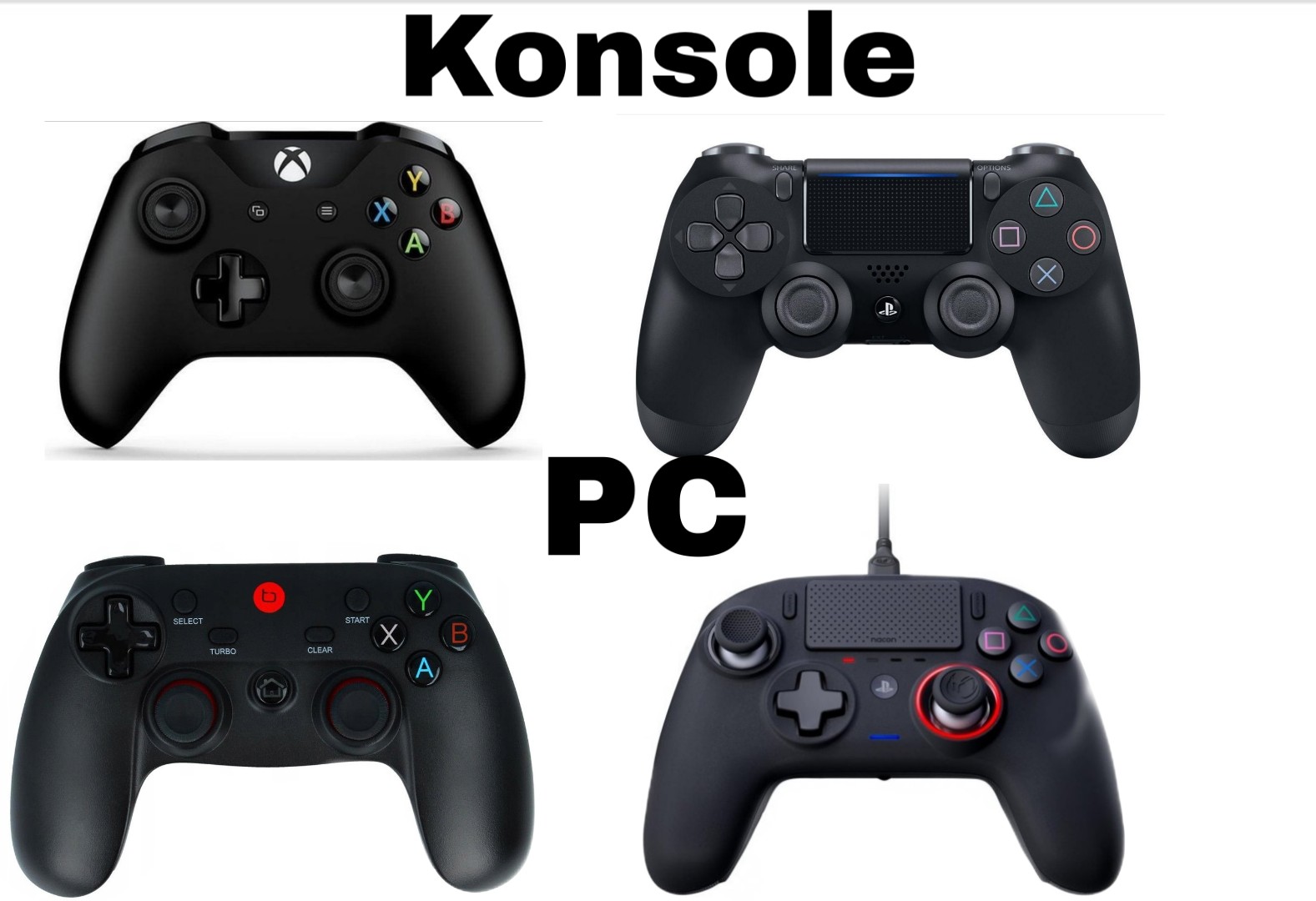 Pady  konsol i pc
