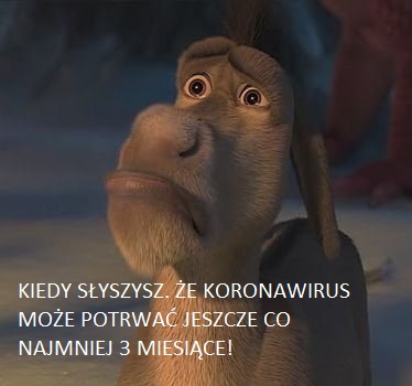 Kiedy słyszysz, że koronawirus może potrwać jeszcze kolejne 3 miesiące.
