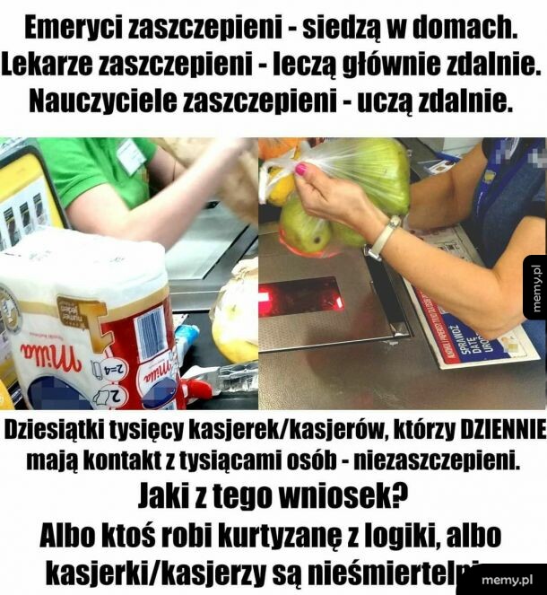 Szczepienia, kasjerki i praca zdalana