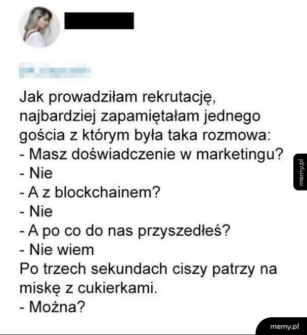 Historia z rekrutacji