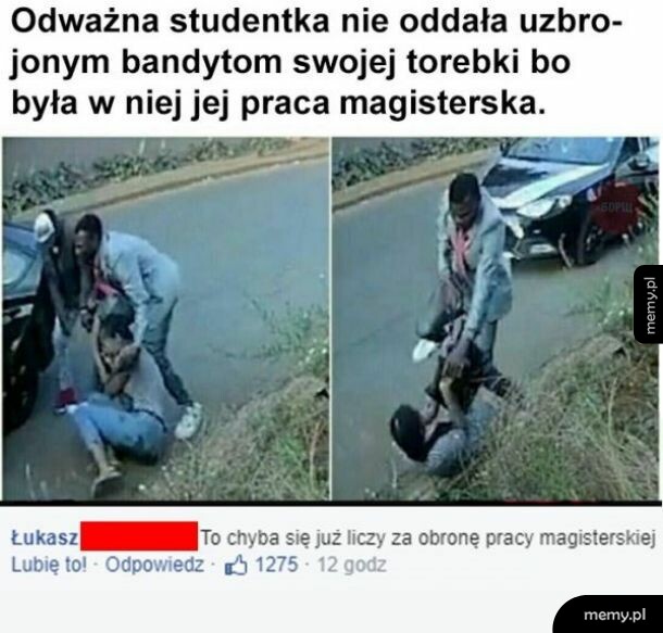 Odważna studentka