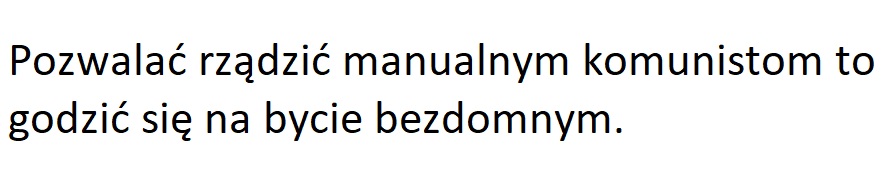 Prawda o komunie i egipcie robionym rylcem i piłkom ręcznom