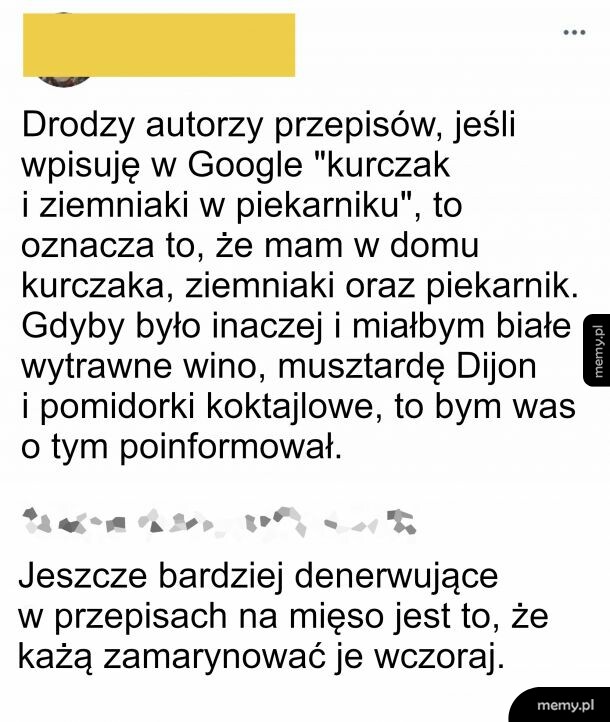 Przepisy w internecie
