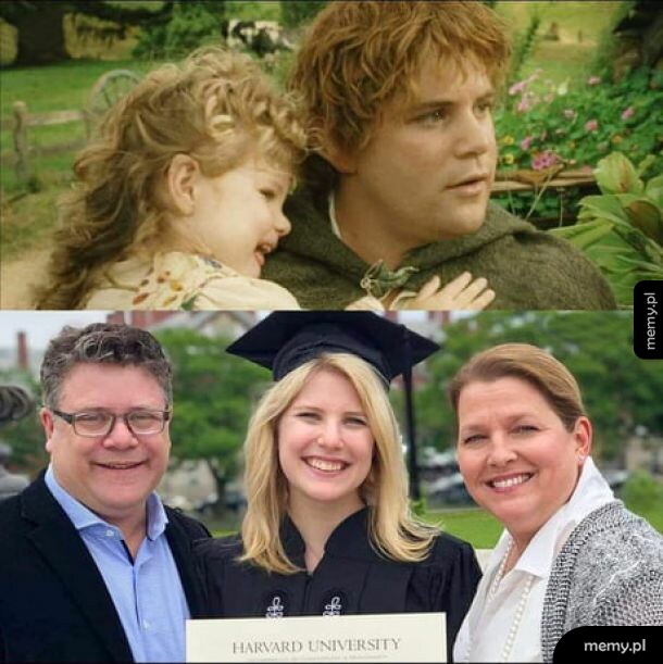 Hobbit z córką i jeszcze raz z córką.
