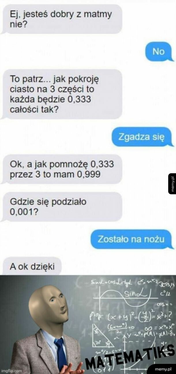 Ej, jesteś dobry z matmy?