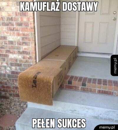 Kamuflaż dostawy Pełen sukces