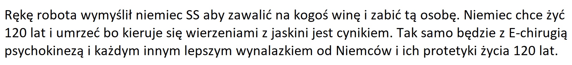 Moja matka i niemcy są nienormalni