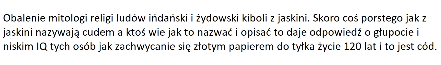 Skoro kibole i jaskiniowcy są mądrzy widać na matematyce się nie znają