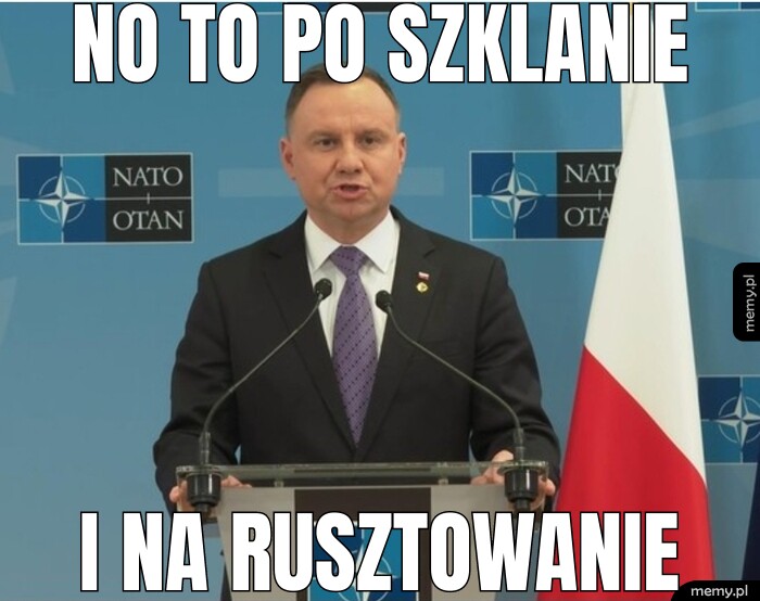 No to po szklanie I na rusztowanie