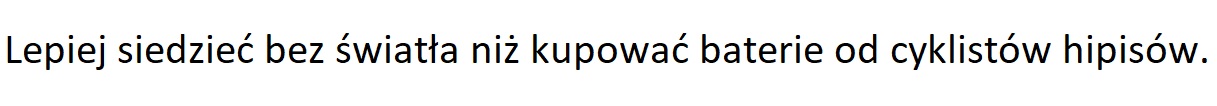 Życie bez promdu.