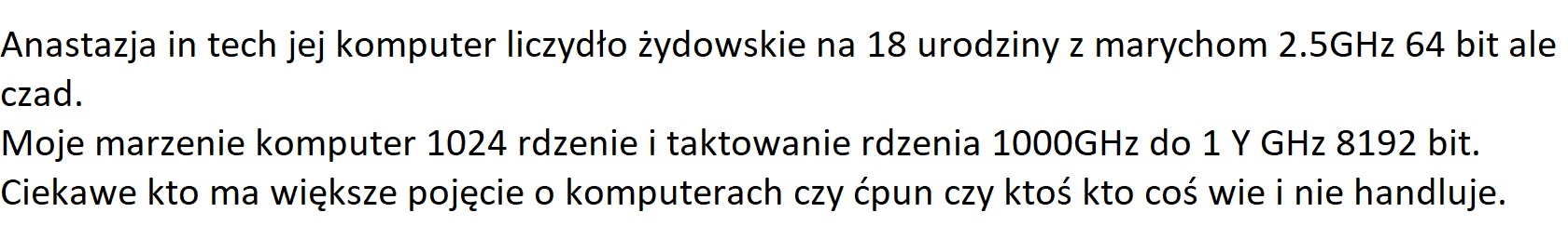 Ja się nie jaram.