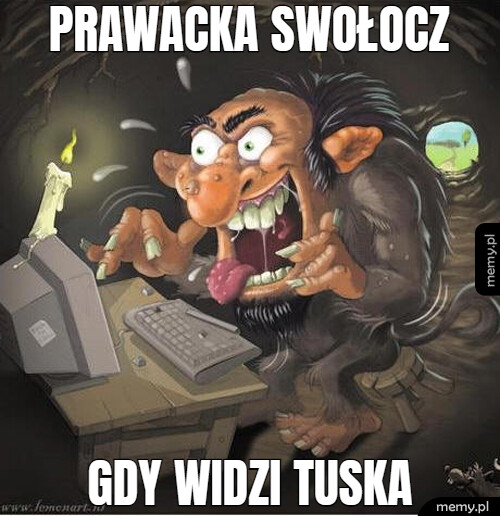 Prawacka swołocz gdy widzi tuska