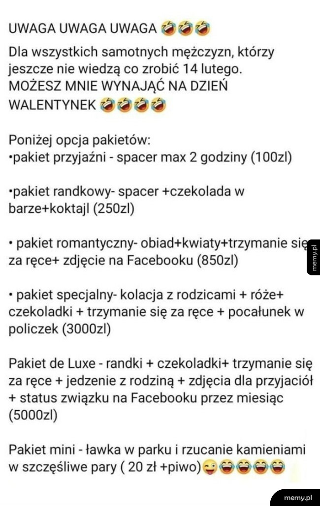 Wyjątkowe pakiety walentynkowe
