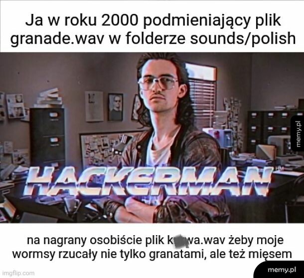 Mężczyzna w okularach jako Hackerman w biurze
