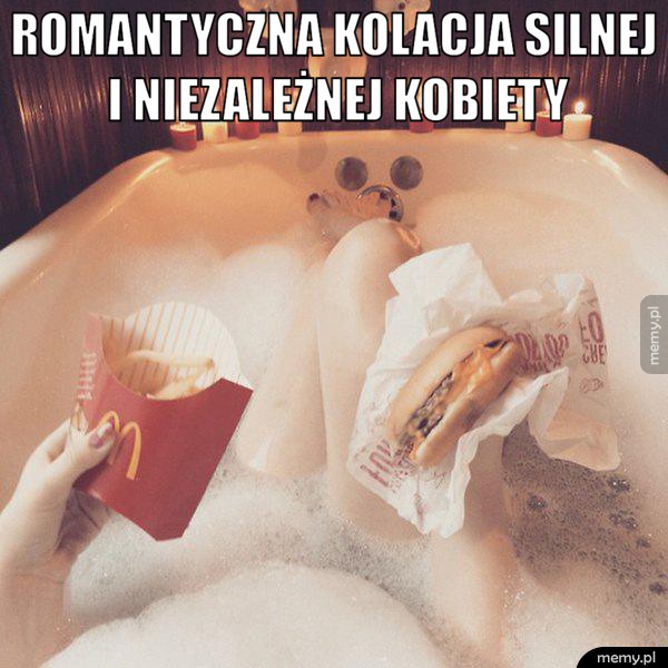 Romantyczna kolacja.
