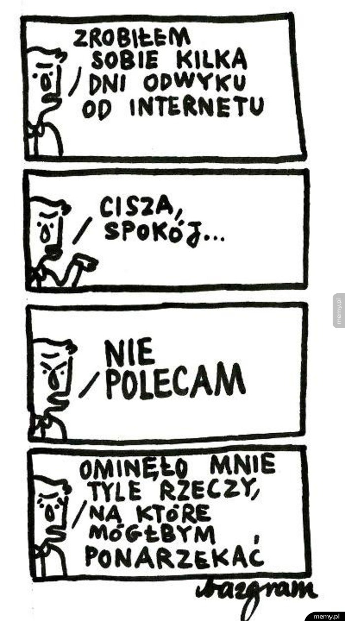 Przerwa od internetu