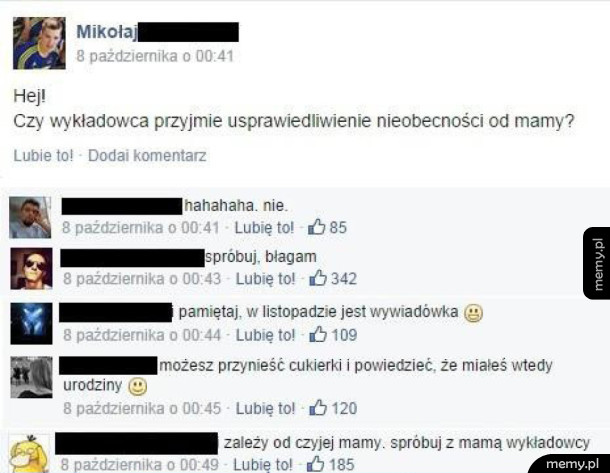 Student pierwszego roku